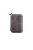 Guard Fermuarlı Antik Gri Deri Mini Cüzdan - GRD2403XW22202