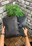 Guard Kahverengi Hakiki Deri Notebook Laptop ve Evrak Çantası - GRD2412WT685