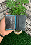 Guard Antik Siyah Hakiki Deri Mini Boy Kartlık - GRD250207WT1050
