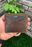 Guard Antik Kahverengi Hakiki Deri İnce Modek Kredi Kartlık // GRD260225WT1438