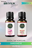Gül + Kiraz Çiçeği (Oda Kokusu Aroma Terapi Buhurdanlık/Difüzör Yağı) Set 2 Adet x 10 ml