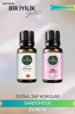 Sandal + Pudra (Oda Kokusu Aroma Terapi Buhurdanlık/Difüzör Yağı) Set 2 Adet x 10 ml