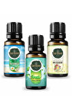 Yaz Esintisi + Fresh + Kır Çiçeği (Oda Kokusu Aroma Terapi Buhurdanlık/Difüzör Yağı) 3 Adet x 10 ml