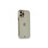 Apple İphone 12 Pro Kılıf Liva Taşlı Silikon - Beyaz