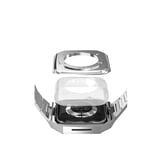 Apple Watch 44mm Metal Petek Kasalı Kordon - Gümüş