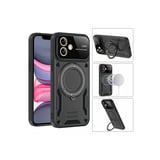 Apple İphone 11 Kılıf Joy Lens Standlı Kapak - Mor