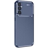 Samsung Galaxy A26 Kılıf Auto Focus Karbon Kapak - Lacivert