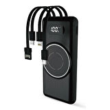 (GÜRDAMUR TİCARET) 10.000 mAh Taşınabilir Hızlı Şarj Aleti/Wireless Powerbank W01