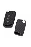 Volkswagen Golf Jetta Polo T-roc Uyumlu Fiber Karbon Anahtar Etiketi Anahtarınıza Şık Görünüm Sağlar