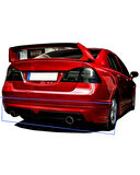 FD6 2007-2012 SAĞ-SOL TEK ÇIKIŞ MUGEN ARKA EK (( BOYASIZ )) (( EGZOZ HARİÇ ))