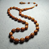 GERGEDAN AĞACI ARPA KESİM TESBİH 9x13 MM.