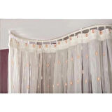 GÖRGÜNLER Esnek Oryantal Kıvrılıp Bükülen Perde Rayı Korniş 5 Metre