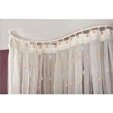 GÖRGÜNLER Esnek Oryantal Kıvrılıp Bükülen Perde Rayı Korniş 40 Metre 