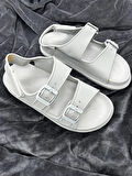 UNISEX KOYU GRİ SANDALET