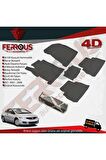 Honda Civic Sedan 4d Havuzlu Kauçuk Paspas 2007 2012 Siyah