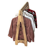 Çocuk Dolabı - Elbise Askılığı - Bebek Odası - 11 askılıklı - MDF - Ceviz
