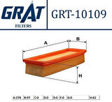 Grat 10109 Hava Filtresi Süngerli Doblo 1.4 16V 2005-2009-Idea 1.4 2004-2009 55192012