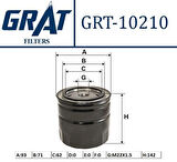 Grat 10210 Yağ Filtresi Ducato-Jumper-Boxer 2.8HDI-2.8JTD 1109.AS