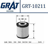 Grat 10211 Yağ Filtresi Grande Punto 1.9 Multijet -Astra H-Vectra C-Signum-Zafira B 1.9 CDTI 5650354