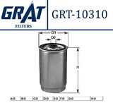 Grat 10310 Mazot Filtresi Ducato 1.9D-1.9 Td-2.4D-2.4 Td 82-02-Punto 1.7D-1.7Td 94-00-Transıt 2.4D-Boxer-Jumper 2.5D Td-Accent-Era 07>09-Accent 03>06 Admıre 1.5 Crdı-Matrıx 05-10 Crdı-Getz 03-Crdı-Sta