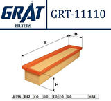 Grat 11110 Hava Filtresi Clio II Clio III Clio IV Thalia G.Tour 1.2 D4F 7701064439