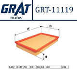 Grat 11119 Hava Filtresi Laguna III 1.5 DCI 2.0 DCI-Latitude 8200602361