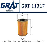 Grat 11317 Yakıt Filtresi Master II-III-IV 00-Trafic II 01-Movano 1.9Dı-2.2 DCI-2.5 DCI 00 7701207667
