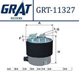 Grat 11327 Mazot Filtresi Kapalı Tip Süngerli Nissan Qashqai 07-11 1.5-2.0 DCI-X-Trail 07-13 2.0 DCI-Koleos 2.0 DCI 4x3 16400JD50c