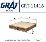 Grat 11416 Kabin Filtresi Scenic II 1.4-1.6-1.6 16V-2.0 16V-1.5 DCI-1.9 DCI-2.0 DCI 7701055110