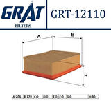 Grat 12110 Hava Filtresi 206 1.1L 1.4L 1.6L 1.9D 2.0 HDI Xsara 1.5 1444.G9