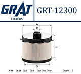 Grat 12300 Yakıt Filtresi Partner 1.9D-Berlingo-C15 1.9D-Scudo 1.9D Dw7 TF1859