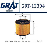 Grat 12304 Yakıt Filtresi Partner-Berlingo-206-P307-P406-P607-P806-Expert 2.0 HDI 1906.A1