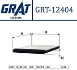 Grat 12404 Kabin Filtresi Partner-Berlingo 1.4-1.4L-1.6 16V-1.8I-1.6 HDI-1.8D-1.9D-2.0 HDI 96-02-Xsara 97-00 6479.A1