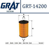 Grat 14200 Yağ Filtresi Astra H 1.2 1.4 1.6-Astra J 09-1.4-1.6-Astra K-Corsa C-D-E 1.0 1.2 1.4-Vectra C 1.8-Insıgnıa-Merıva 06-Mokka 12-Zafıra 12-Chevrolet Cruze 09>12-Aveo 09-1.2-1.4-T300 2011>