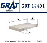 Grat 14401 Kabin Filtresi KanaTSIz Combo 01-Corsa C 00-Vectra C 02-Tigra 04-Signum 1.4-1.6-1.8-16V-2.0 DTI 03- 1808619