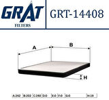 Grat 14408 Kabin Filtresi Agila 00-07-Suzuki Ignis 03- 4705463