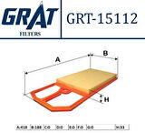 Grat 15112 Hava Filtresi Volkswagen Polo 95-02 Ibiza 97-01 036129620F