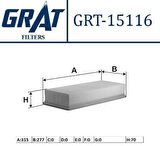 Grat 15116 Hava Filtresi Volkswagen LT 97-07 Sprinter 95-05 2D0129620B