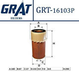 Grat 16103P Hava Filtresi Pervaneli H100 Minibüs-Mitsubishi L299 MD603446