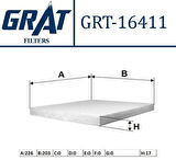 Grat 16411 Kabin Filtresi Accent Blue 11-Tucson 04-10-ix35 11-12-Sportage 04-10-I40 12-1.6-Rio 05-08-Rio 12-Cerato 08- 971332E200