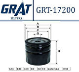 Grat 17200 Yağ Filtresi Connect 1.8T DCI 02-Transit 15 92-00 Focus 1.8T DCI 98-04 4M5Q6714BA