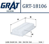 Grat 18106 Hava Filtresi Yaris 1.3-1.5 99-05 1.3 3 VVTI 08- 1780121030