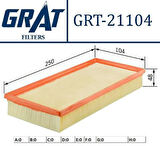 Grat 21104 Hava Filtresi Mitsubishi Colt 1.3-1.5 04-Smart Forfour 1.1-1.5 04-05 1500A045