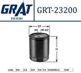 Grat 23200 Yağ Filtresi Honda Cıvıc 2001> Crv 2001> Hrv 03> Jazz 2003> Cıty 2003> Accord 2003> Cıvıc 2015> Crv 2017> I10 1.0 1.1 I20 1.2 12> Mıtsubıshı Asx Colt Lancer 03> Carısma 1.6 96>