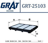 Grat 25103 Hava Filtresi Chevrolet Sprak 05-9 96591485