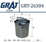 Grat 26304 Yakıt Filtresi Volkswagen Polo 13-18 A1 11-18 Ibiza 09-17 Fabia 11-14 6C0127400