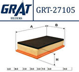 Grat 27105 Hava Filtresi Alfa Romeo 147 1.9 JTD 03-10-Gt 1.9 JTD 03-9 46794403