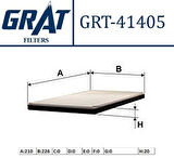 Grat 41405 Kabin Filtresi Nissan Micra 1.2-1.2Dıg 10-Note 1.5 DCI 13- 272771HE0E