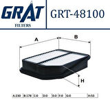 Grat 48100 Hava Filtresi Suzuki Grand-Vitara 06-10 96539649