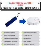 Xiaomi S10+ Plus B105 Uyumlu Batarya 14.4V 5200 mAh Robot Süpürge Pili